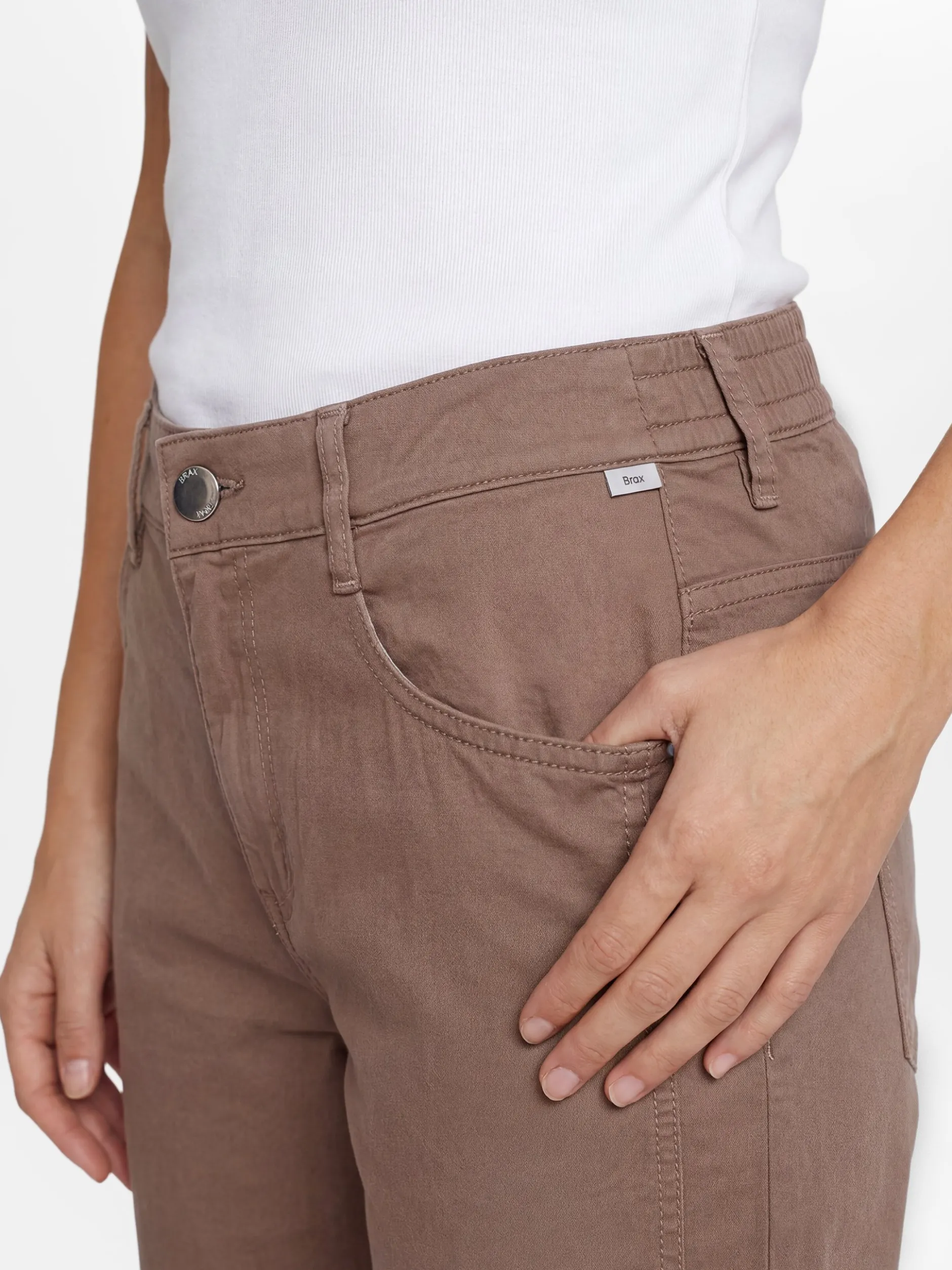 BRAX Damen Stoffhose - Maine S in braun
