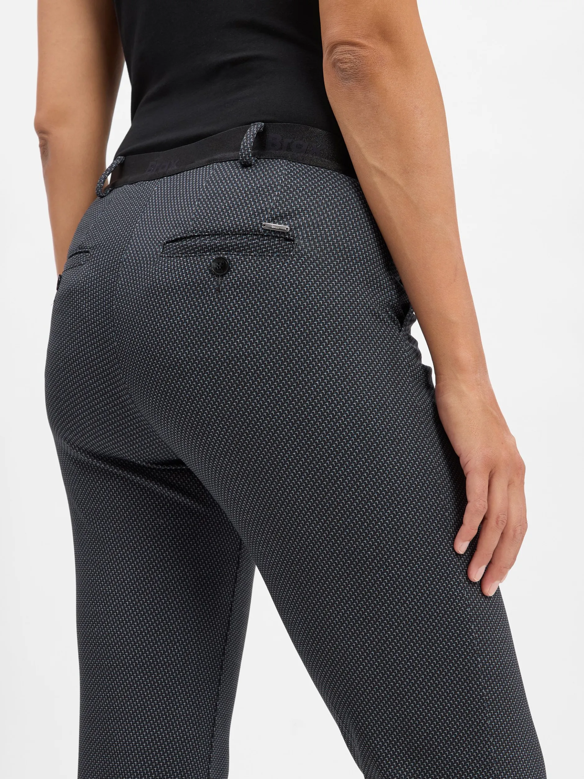 BRAX Damen Stoffhose - Maron S in marine schwarz