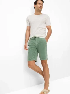 BRAX Herren Cord-Shorts - Balu CK in grün - Länge: kurz