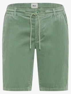 BRAX Herren Cord-Shorts - Balu CK in grün - Länge: kurz