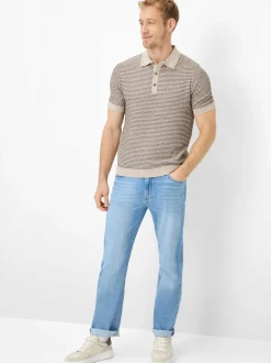 BRAX Herren Jeans - Clint in light stone - Länge: lang