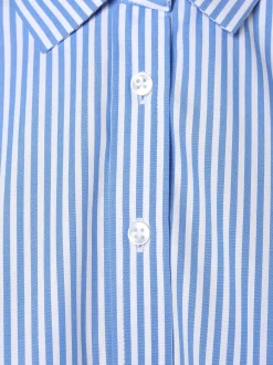 brookshire Damen Bluse in hellblau weiß - Ärmel: langarm