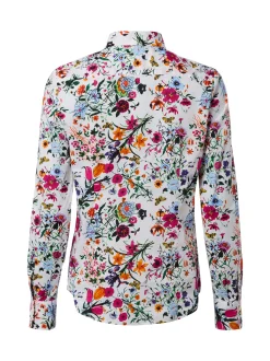 brookshire Damen Bluse in weiß mehrfarbig