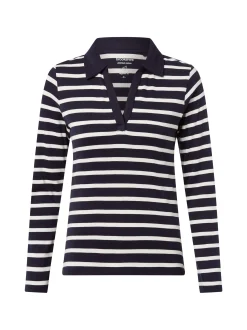 brookshire Damen Poloshirt in marine weiß