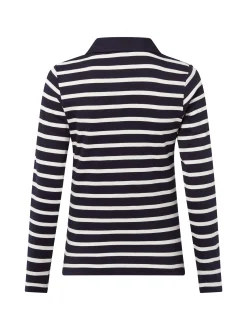 brookshire Damen Poloshirt in marine weiß