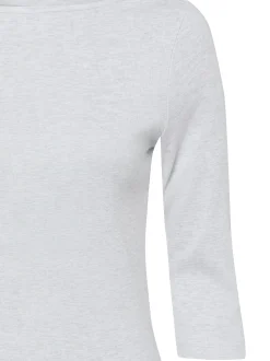 brookshire Damen Shirt in hellgrau - Ausschnitt: U-Boot