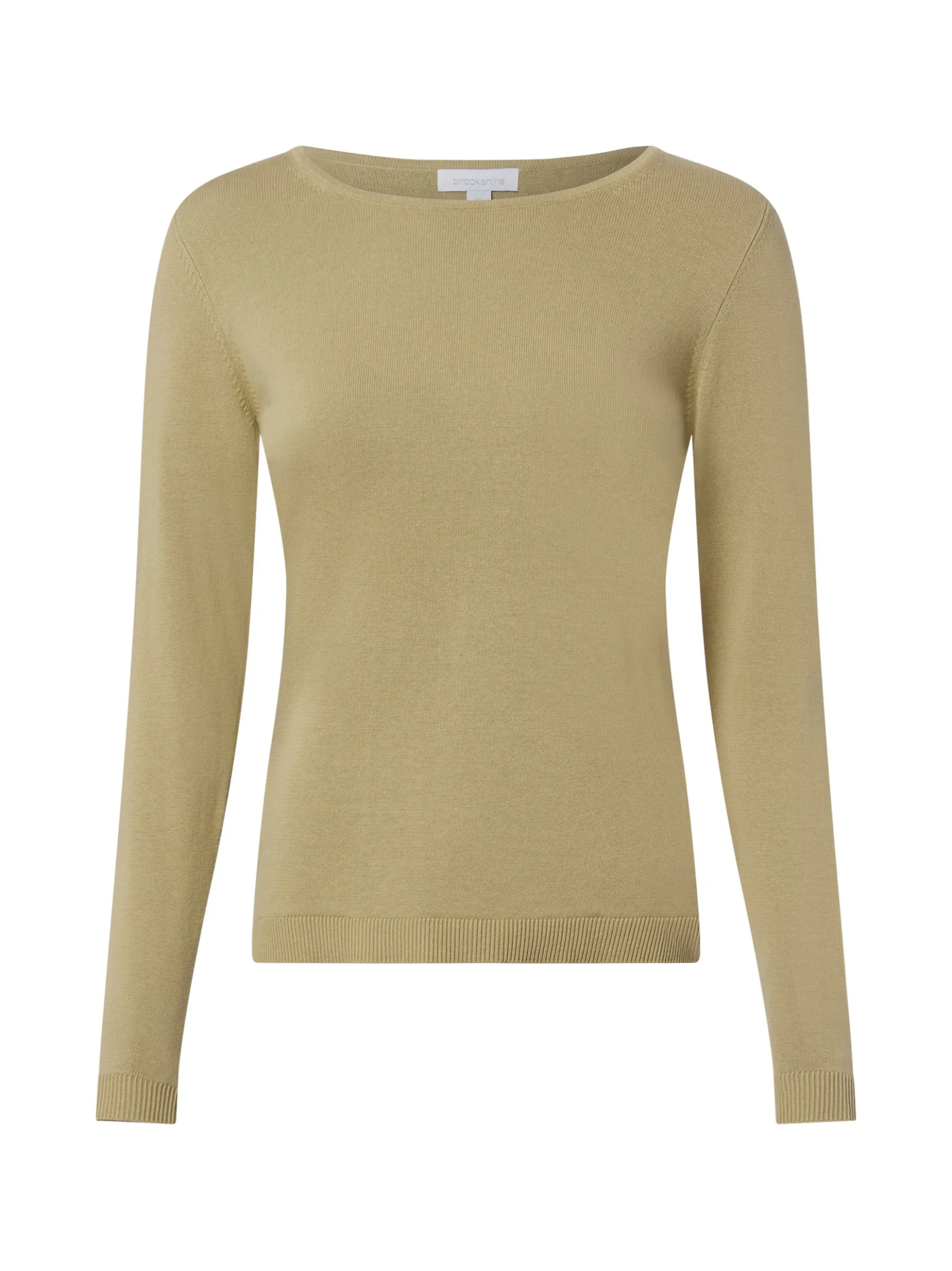 brookshire Damen Strick-Langarmshirt in schilf