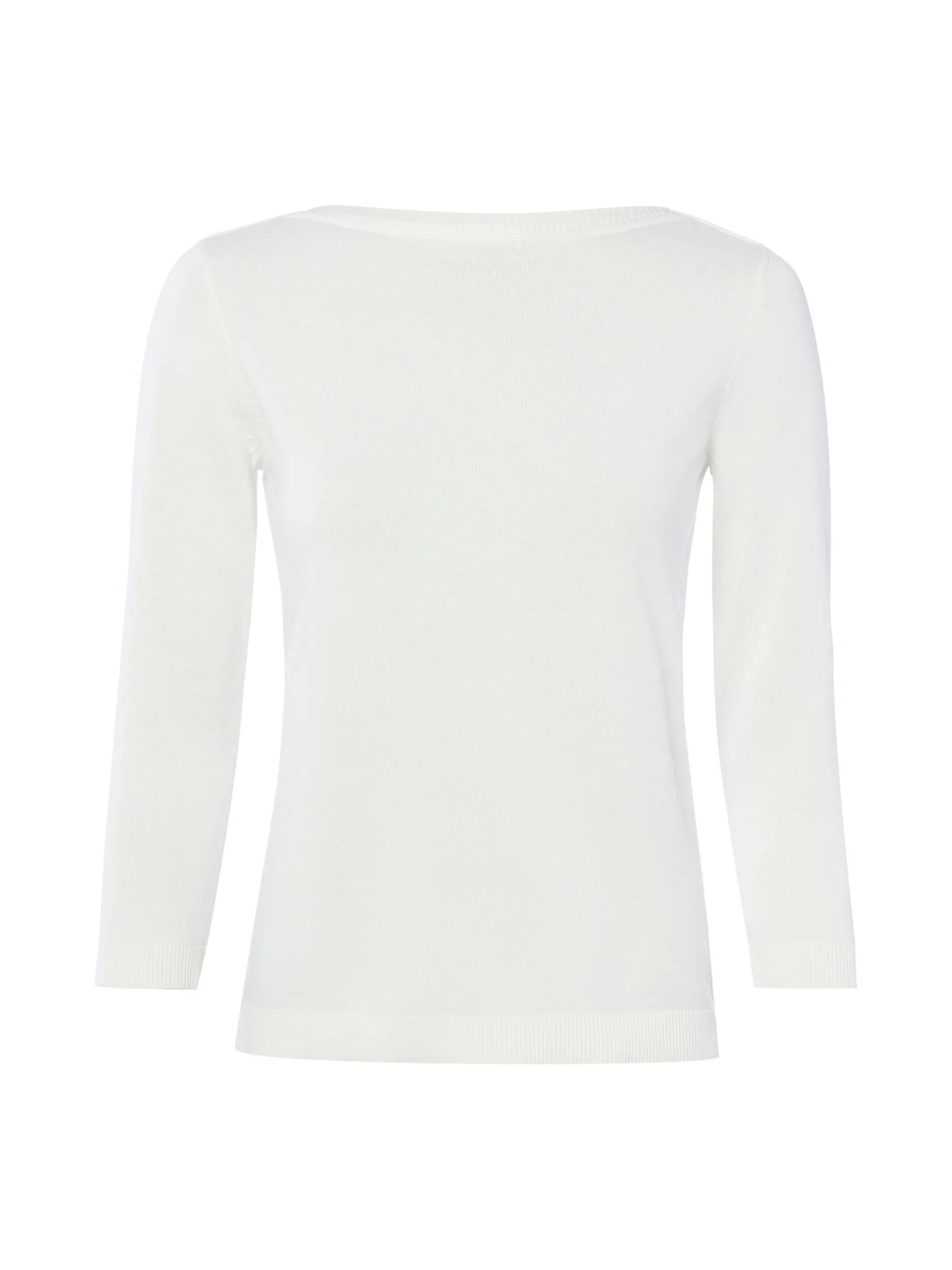 brookshire Damen Strickpullover in weiß - Ärmel: 3/4 Arm