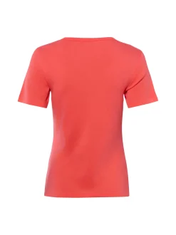 brookshire Damen T-Shirt in koralle - Ausschnitt: Henley