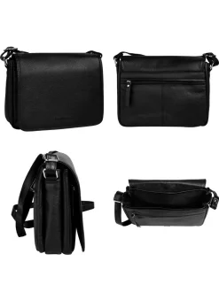 Bruno Banani Damen Umhängetasche in schwarz