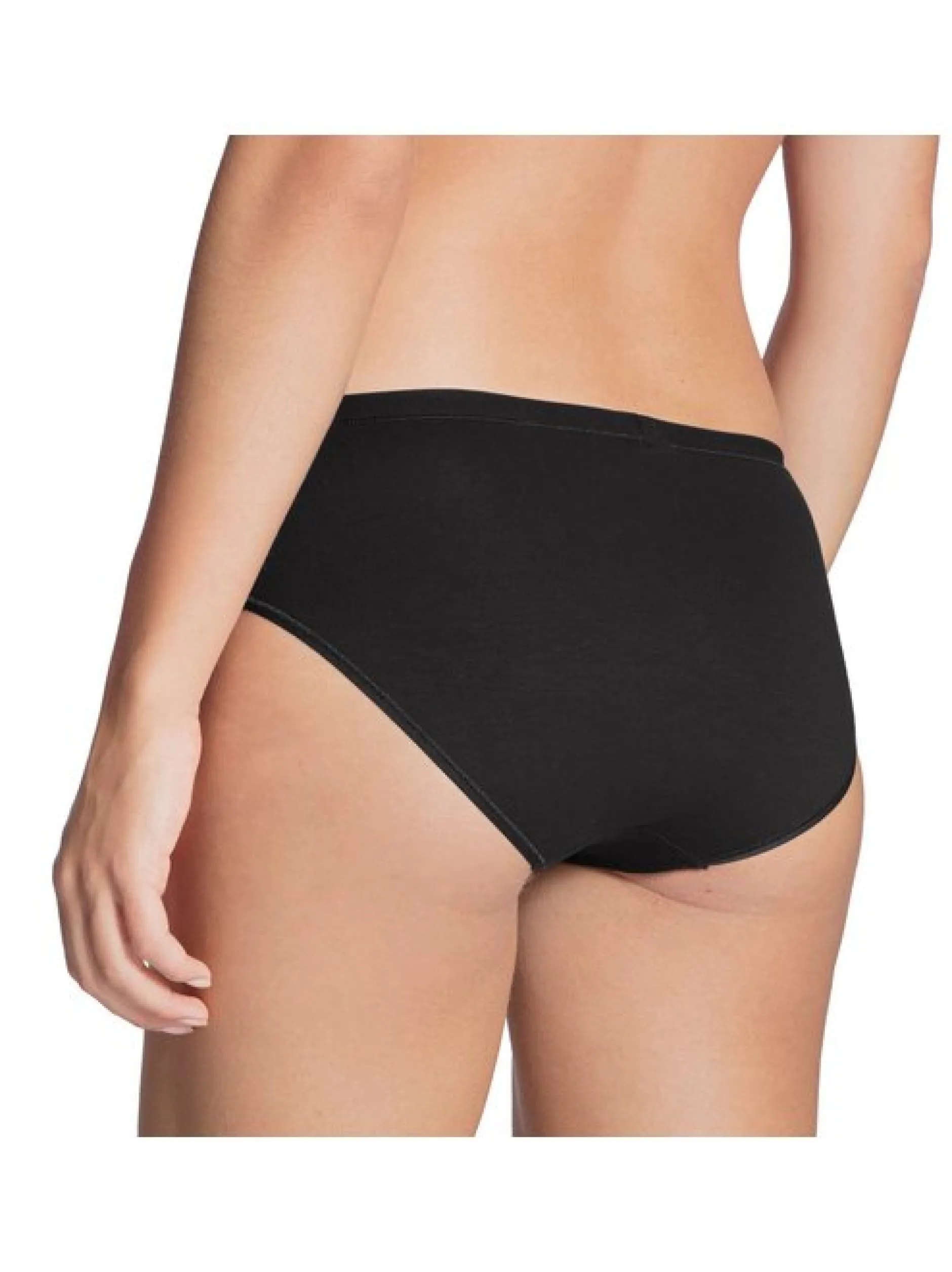 Calida Damen Slip 3er Pack in schwarz