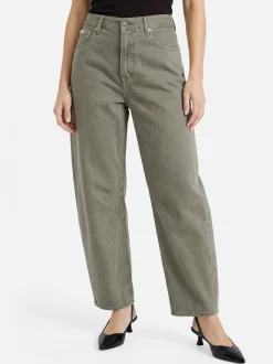 Calvin Klein Jeans Damen Barrel Jeans in schilf