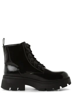 Calvin Klein Jeans Damen Boots mit Leder-Anteil in schwarz