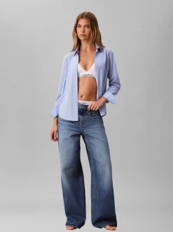 Calvin Klein Jeans Damen Boyfriend Jeans in light stone