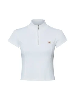 Calvin Klein Jeans Damen Crop-Top in weiß