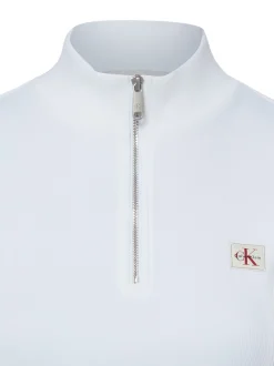 Calvin Klein Jeans Damen Crop-Top in weiß