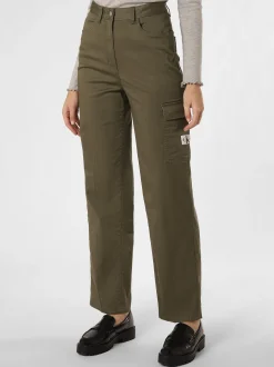 Calvin Klein Jeans Damen Hose in khaki - Länge: lang