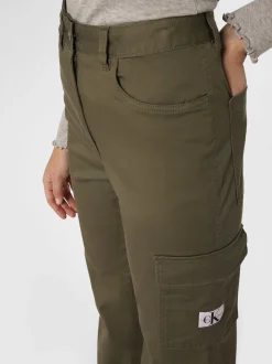 Calvin Klein Jeans Damen Hose in khaki - Länge: lang