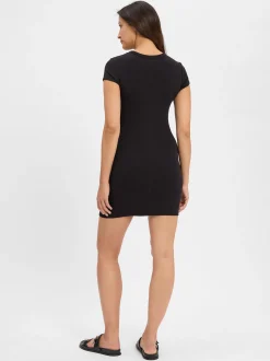Calvin Klein Jeans Damen Jerseykleid in schwarz