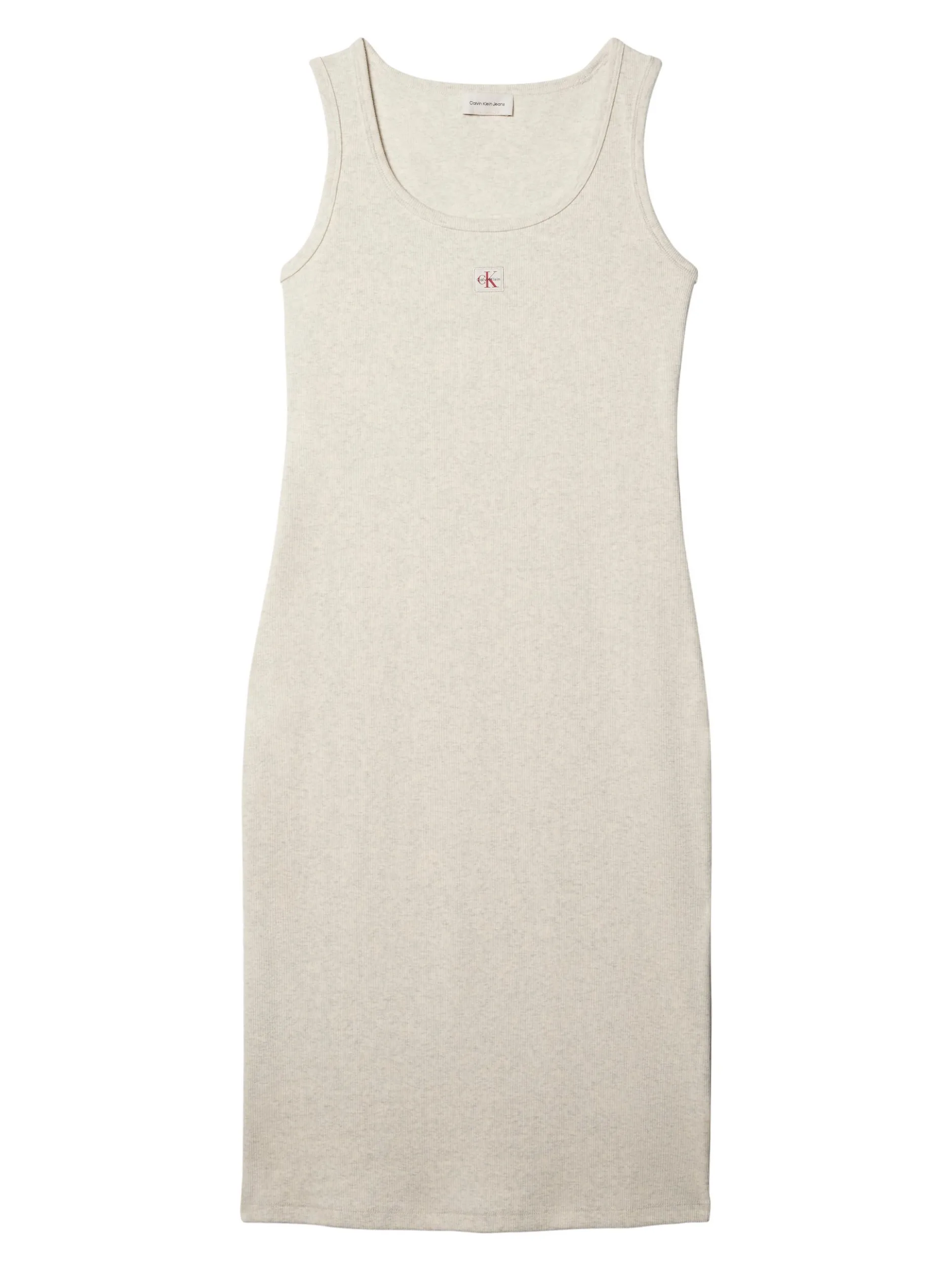 Calvin Klein Jeans Damen Jerseykleid in hellgrau