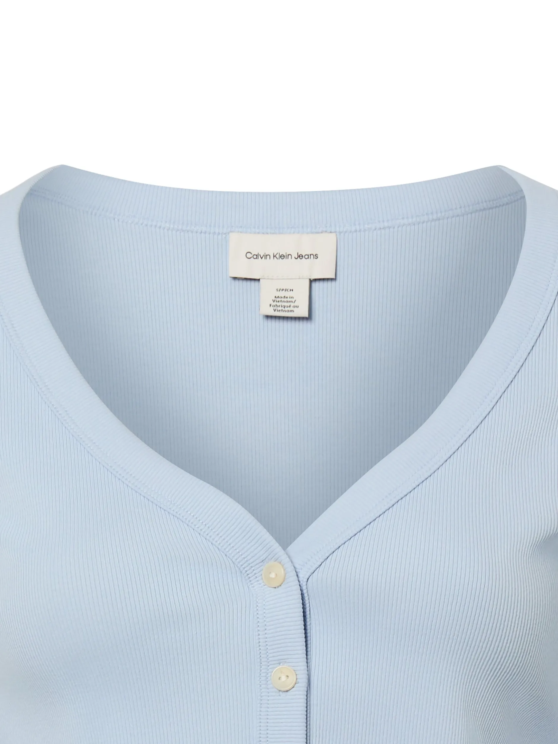 Calvin Klein Jeans Damen Langarmshirt in hellblau