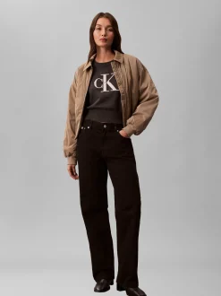 Calvin Klein Jeans Damen Pullover in anthrazit