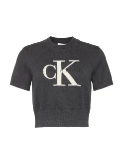 Calvin Klein Jeans Damen Pullover in anthrazit