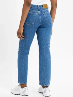 Calvin Klein Jeans Damen Straight Jeans in light stone