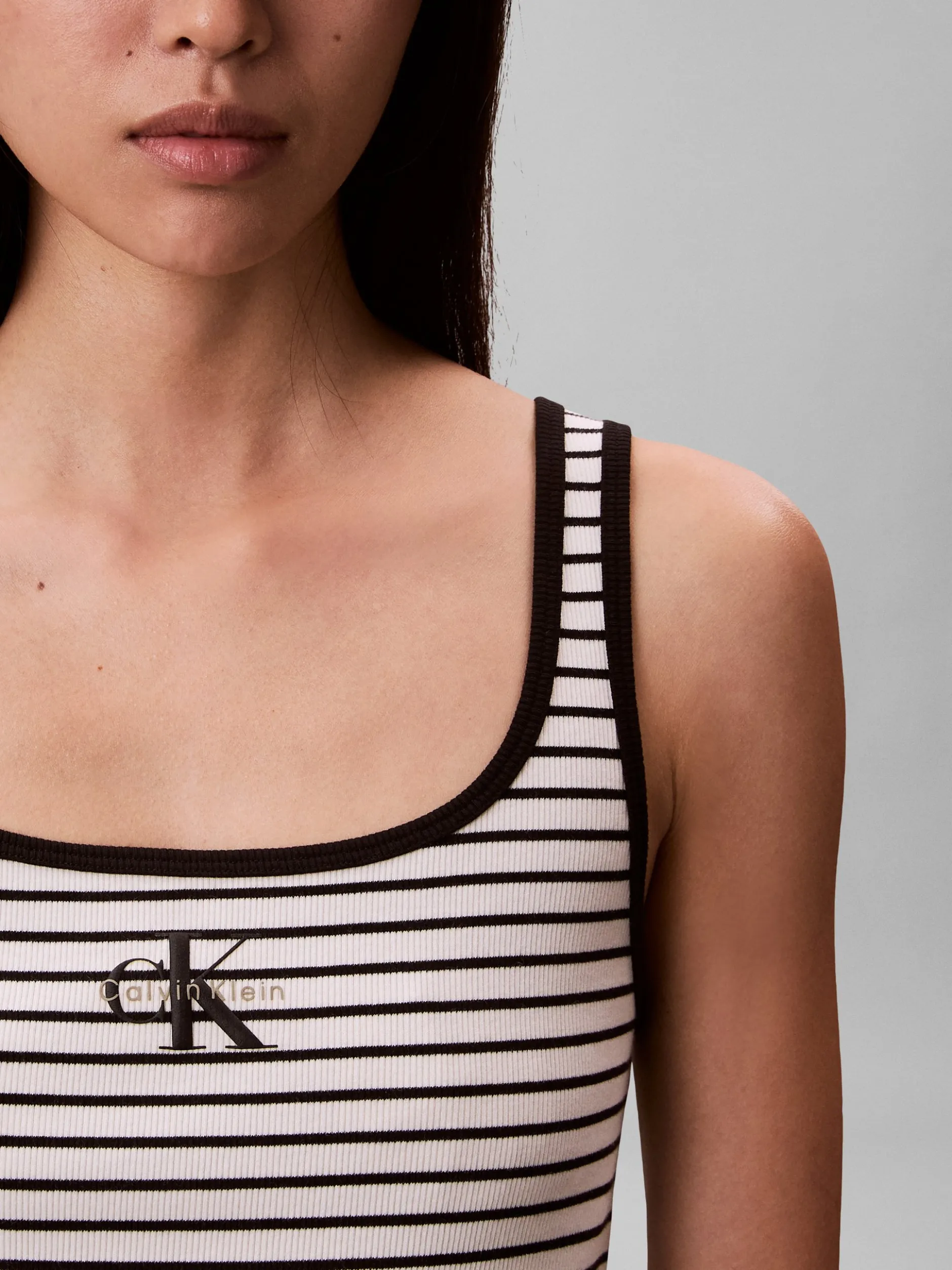 Calvin Klein Jeans Damen Tanktop in schwarz weiß
