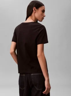 Calvin Klein Jeans Damen T-Shirt - 2er Pack in rosa schwarz