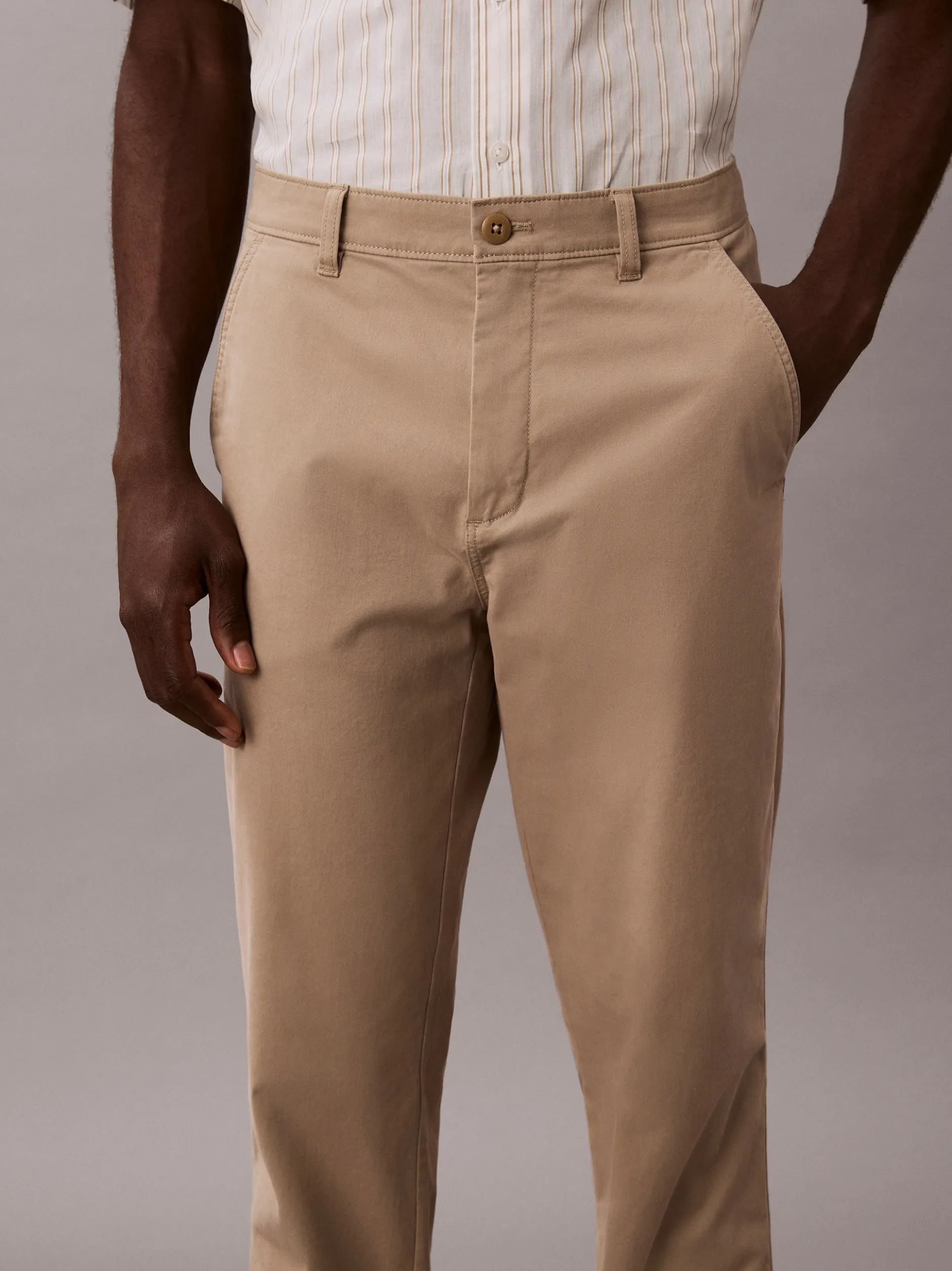 Calvin Klein Jeans Herren Chino in camel - Länge: lang