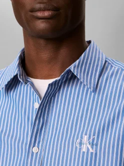 Calvin Klein Jeans Herren Freizeithemd in blau weiß