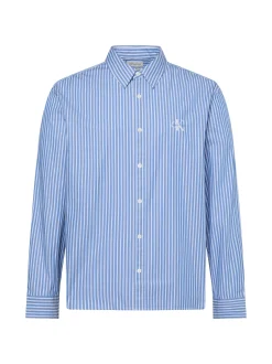 Calvin Klein Jeans Herren Freizeithemd in blau weiß