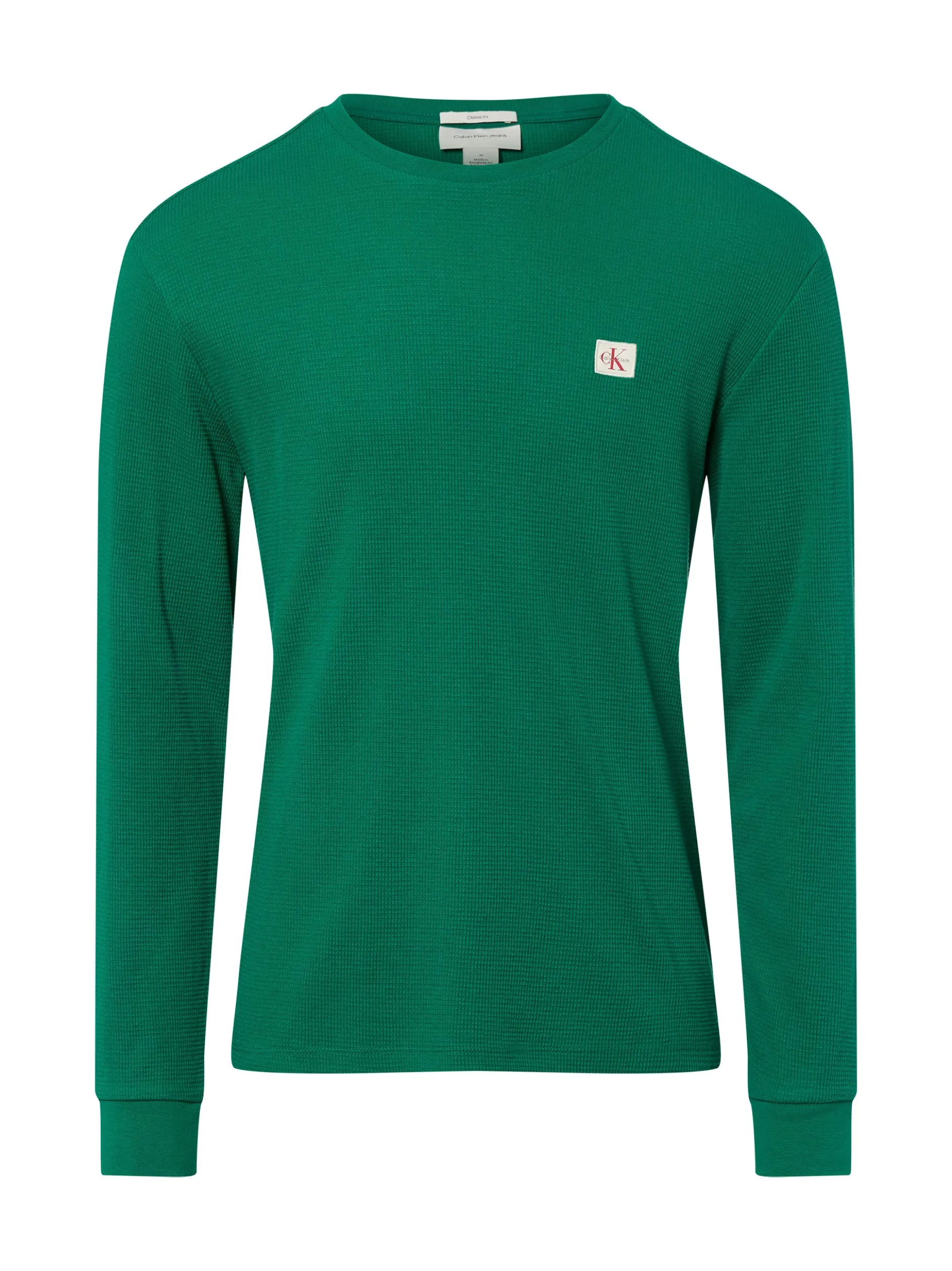 Calvin Klein Jeans Herren Langarmshirt in smaragd