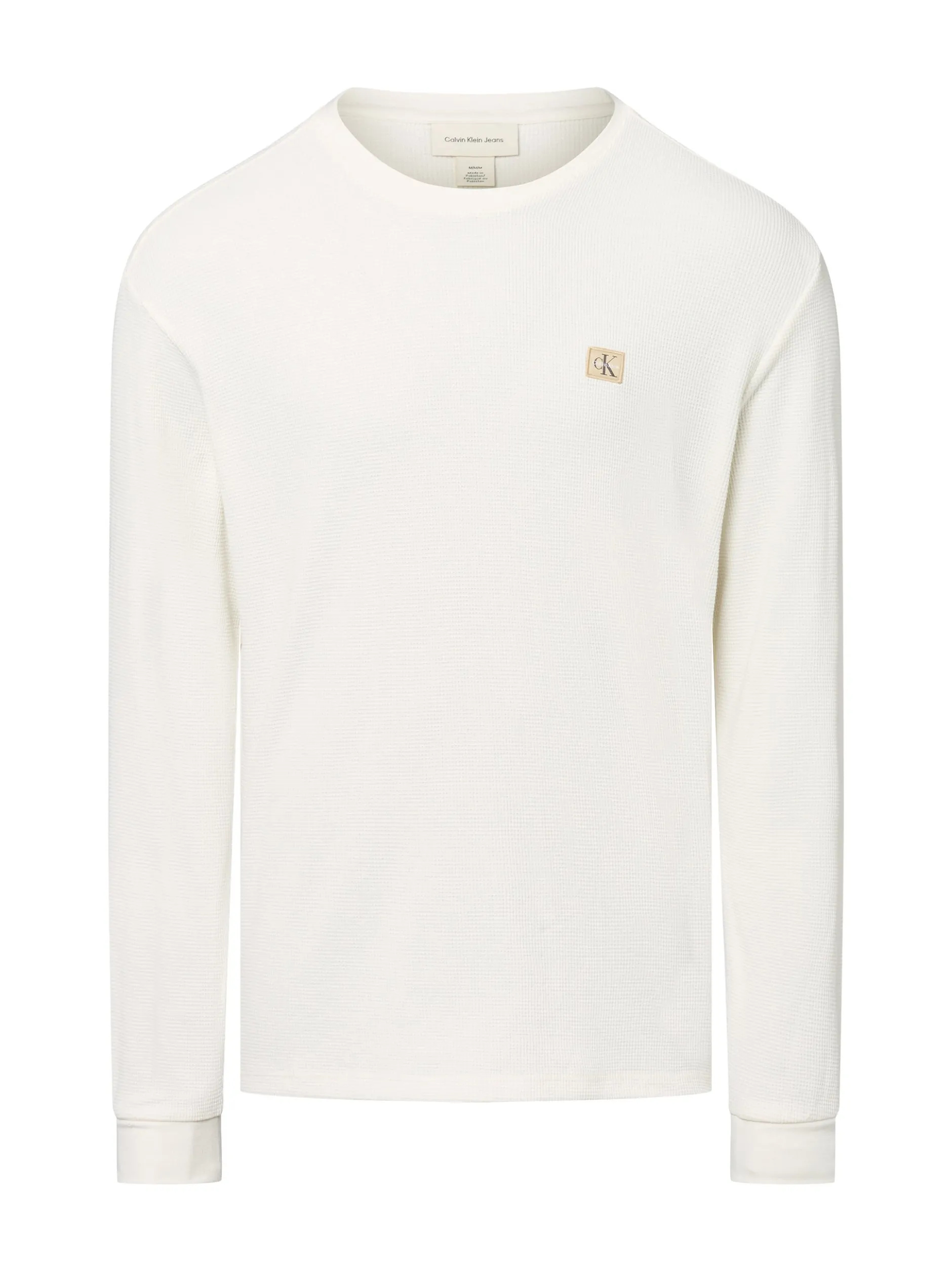 Calvin Klein Jeans Herren Langarmshirt in ecru