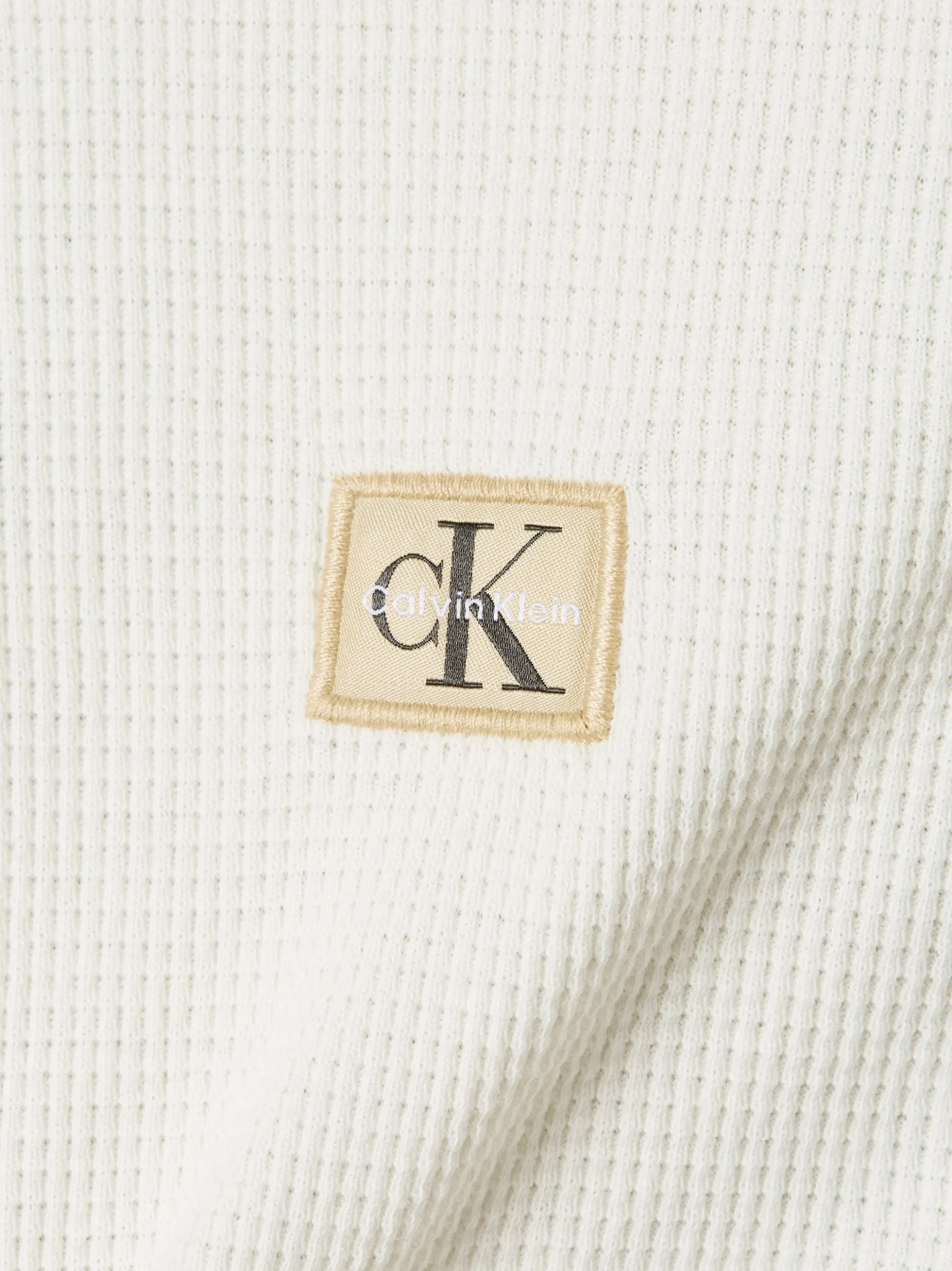 Calvin Klein Jeans Herren Langarmshirt in ecru