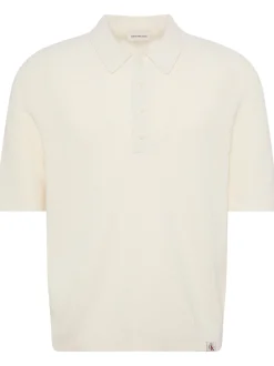 Calvin Klein Jeans Herren Strick-Poloshirt in ecru