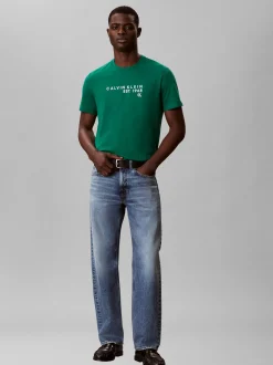 Calvin Klein Jeans Herren T-Shirt in grün