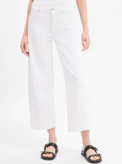 Cambio Damen Barrel Jeans - Oria in weiß - Länge: lang
