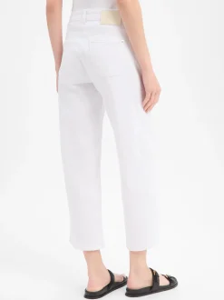 Cambio Damen Barrel Jeans - Oria in weiß - Länge: lang