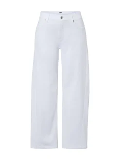Cambio Damen Barrel Jeans - Oria in weiß - Länge: lang