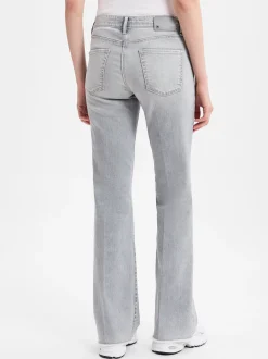 Cambio Damen Bootcut-Jeans - Paris in hellgrau