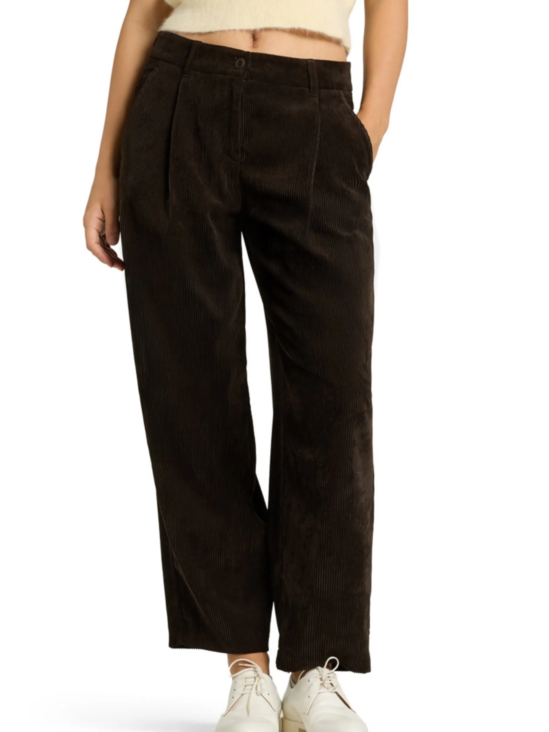 Cambio Damen Cordhose - Ortensia in schoko