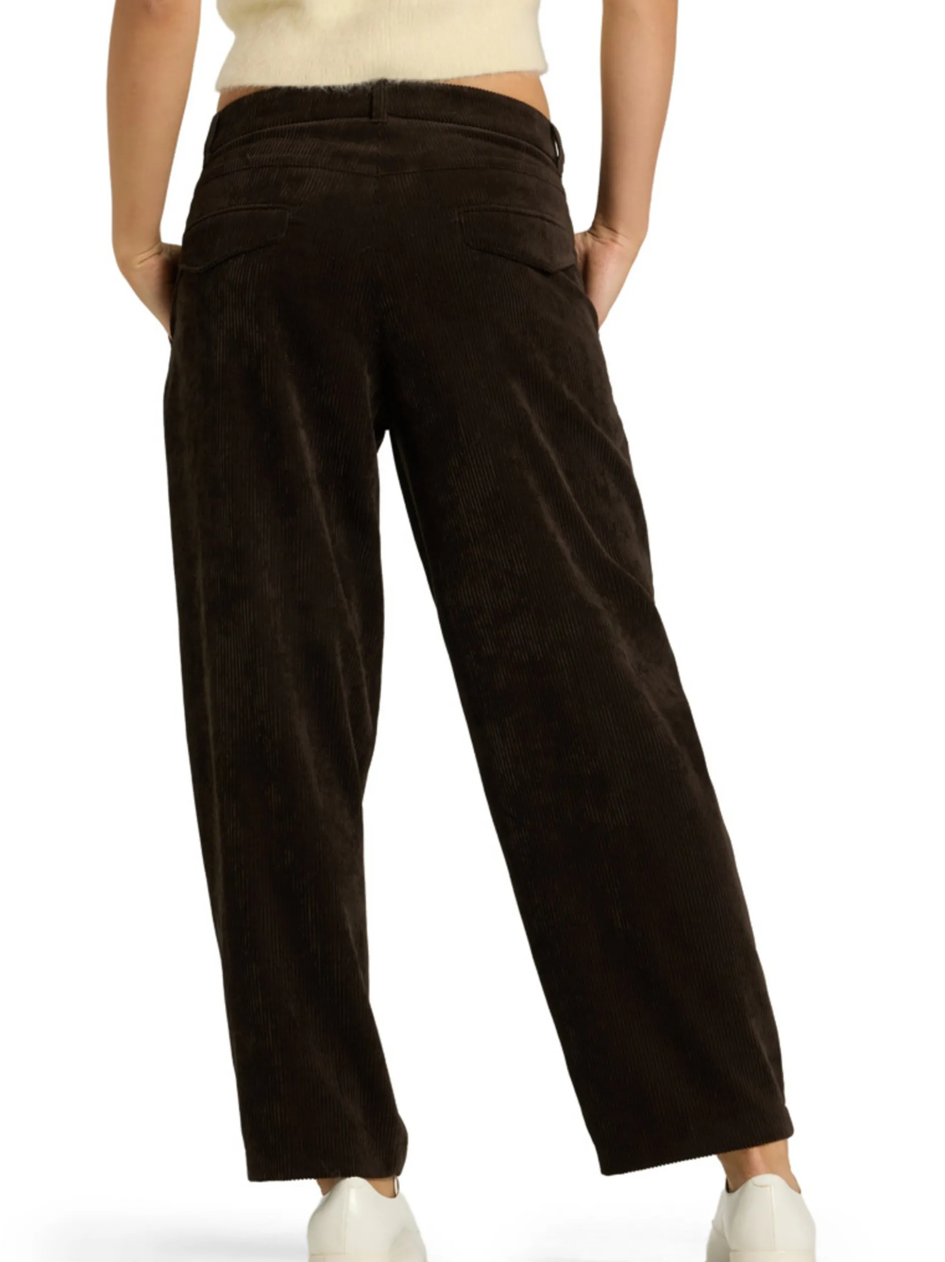 Cambio Damen Cordhose - Ortensia in schoko