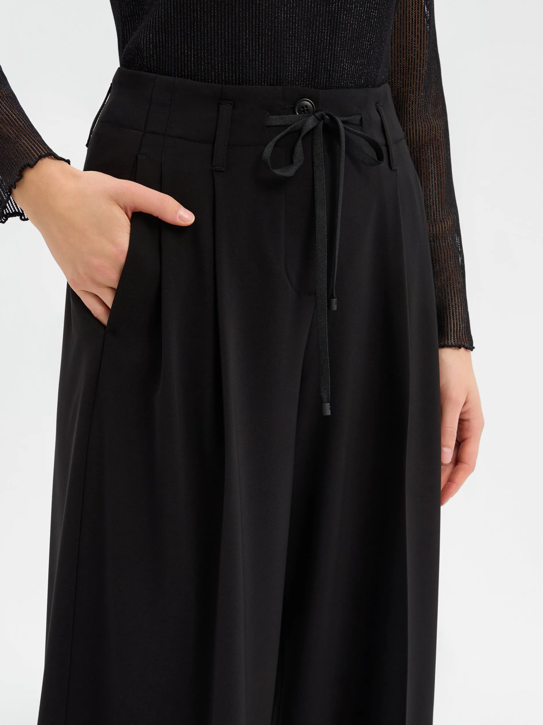 Cambio Damen Hose - Addison in schwarz - Länge: lang