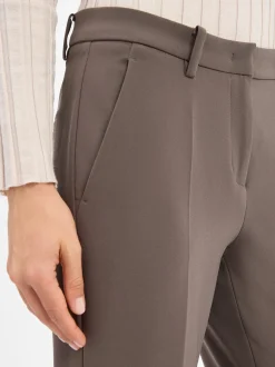 Cambio Damen Hose - Krystal in khaki - Länge: verkürzt