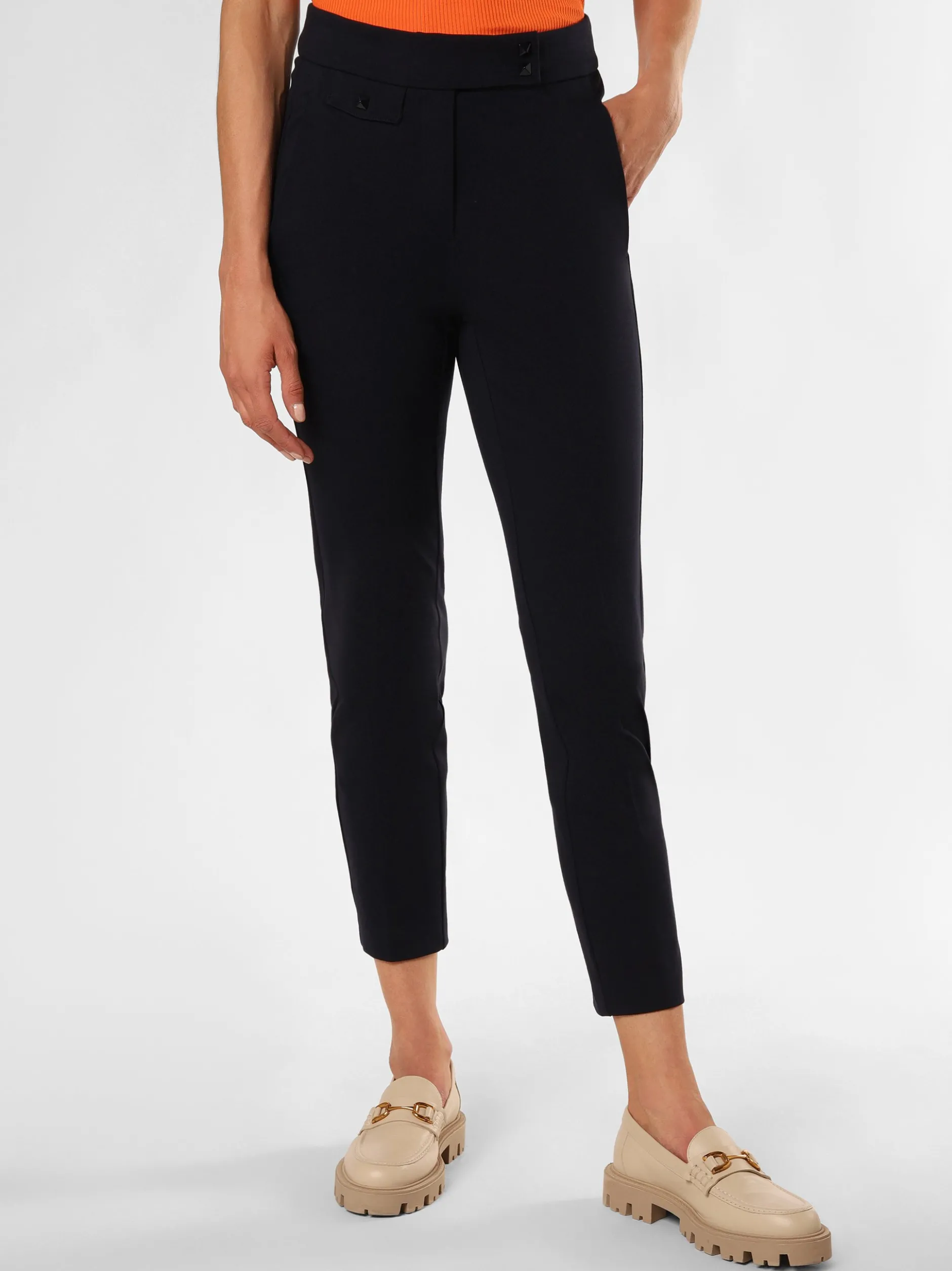 Cambio Damen Hose - Scarlet in marine - Länge: lang