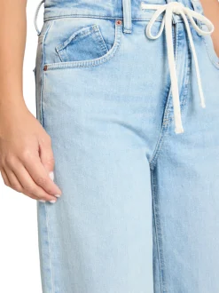 Cambio Damen Jeans - Baggy in bleached - Länge: verkürzt