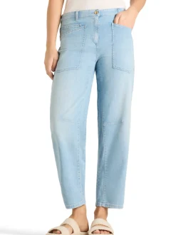 Cambio Damen Jeans - Ocean in bleached - Länge: verkürzt