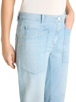 Cambio Damen Jeans - Ocean in bleached - Länge: verkürzt
